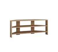 CALICOSY Corner TV Unit With 3 Shelves, 114 Cm Wide - Thales in Light Oak CALICOSY Light Oak