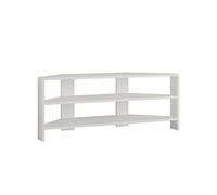 CALICOSY Corner TV Unit With 3 Shelves, 114 Cm Wide - Thales in White CALICOSY White