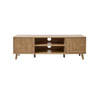 CALICOSY EDEN 2-Door TV Unit With Laminated Fronts in Light Brown CALICOSY Light Brown