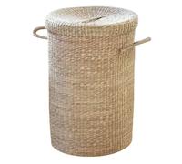 CALICOSY Natural Seagrass Laundry Basket in Light Brown CALICOSY Light Brown