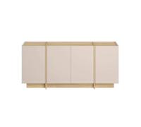 CALICOSY ONYX 4-Door Sideboard In Cashmere & Oak Finish, 180 Cm Wide in Beige CALICOSY Beige