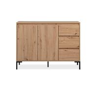 CALICOSY PLOCK 2-Door 3-Drawer Buffet, 120Cm Wide in Light Brown CALICOSY Light Brown