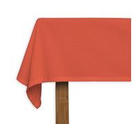 CALICOT 100% Cotton Tablecloth Prewashed & Preshrunk Perfect for Home | Dining | Tabletop | Wedding | Holiday | Party Decoration (140 x 183 cm, Nasturtium)