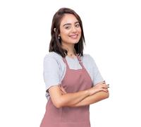 CALICOT Kitchen Cooking Baking Gardening Aprons for Women Men with Pocket|Pack of 2 100% Cotton 27.5X31.5 Inch Chef Cafe Banquet Party Aprons|Spring Easter Decor, Fall,Festive Gift |Brandied Apricot