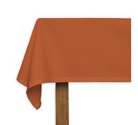 CALICOT Table Cloth Square Table 100% Cotton Tablecloth for Dining Room, Farmhouse, Home, Hotel, Holiday Dinner, Parties & Wedding - Gifts for Mothers Day (Harvest Pumpkin, 63" X 63")