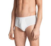 Calida Men's Midislip Twisted Cotton Boxer Briefs, White (Weiss 001), L