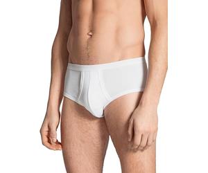 Calida Classic Pure White Twisted Cotton Fly Brief Underwear Size Large