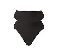 Calida Women's Elastic Duopack Briefs, Opaque, Black, 44-46 (Pack of 2)