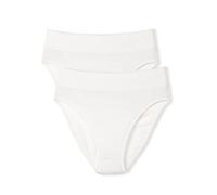 Calida Women's Elastic Duopack Briefs, Opaque, White, 48-50 (Pack of 2)