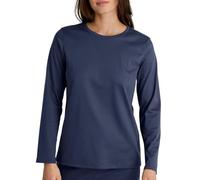 CALIDA Favourites Long Sleeve Sleep Shirt Peacoat Blue Size 8-10, Peacoat Blue, 36-38