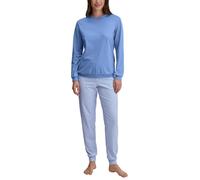 CALIDA Ladies Cuffed Pyjamas, Hydrangea Blue, 48-50