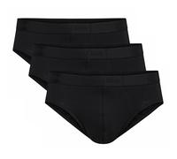 CALIDA Mens Briefs 3-Pack Natural Benefit Elastic Waistband Single Jersey