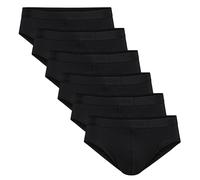 CALIDA Men's Briefs, 6-Pack - Natural Benefit, Elastic Waistband, Single Jersey