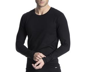 Calida Men's Cotton Code T-Shirt Not Applicable, Black (Schwarz 992), Large