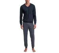 CALIDA Mens Cuffed Pyjamas, Sapphire Blue, 40