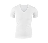 CALIDA Men's Evolution T-Shirt V-Neck Undershirt, Opaque, White, 56 (EU)