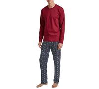 CALIDA Men's Family & Friends Pajama Set, Red of Rio, 46-48