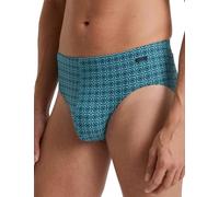 CALIDA Men's Grafic Cotton Briefs, Opaque, Storm Blue, 46-48