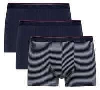 CALIDA Men's Natural Benefit Boxer Shorts, Opaque, Dark Sea, 52-54 (Pack of 3)