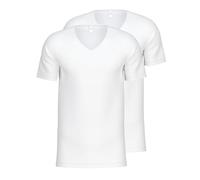 Calida Men's Natural Benefit T-Shirt, White (Weiss 001), Large