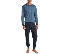 CALIDA Men's Relax Essentials Pajama Set, Coronet Blue, 52-54