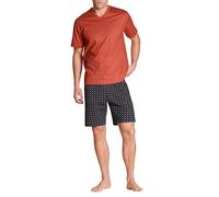 CALIDA Men's Relax Imprint 2 Pajama Set, Mandarin Orange, XL