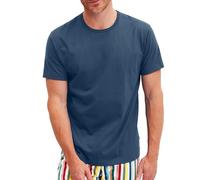 CALIDA Men's RMX Sleep T-Shirt, Dark Denim, 40