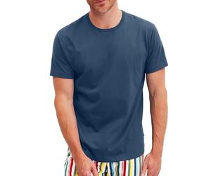 CALIDA Men's RMX Sleep T-Shirt, Dark Denim, 40
