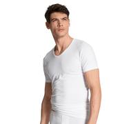 Calida Men's T-Shirt, 2 Pack - Natural Benefit, V-Neck, Single Jersey...