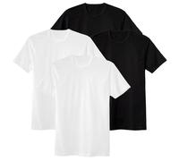 Calida Men's T-Shirt, 4 Pack - Natural Benefit, Round Neckline, 100% ...