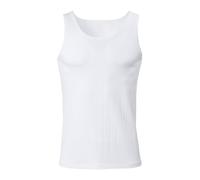 CALIDA Pure & Style Men's Undershirt, Breathable, Quick-Drying and Odour-inhibiting, with Masculine Needle Pull, White, 40