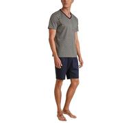 CALIDA Relax Imprint 3 Men's Short Pyjamas, Laurel green, 46-48