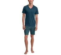 CALIDA Men's Relax Imprint Pajama Set, Deep Petrol, 52-54