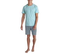CALIDA Men's Relax Streamline Pajama Set, Turquoise, 58-60
