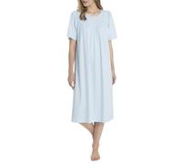 CALIDA Soft Cotton Women's Short Sleeve Nightdress, Length 110 cm