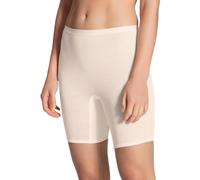 CALIDA True Confidence Women's Cycling Shorts Made of Wool Silk, Fine Rib, Temperature Regulating and Odour-Neutralising, Light Ivory, 22