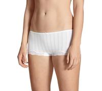 CALIDA Women's Etude Toujours Panty LowCut Boy Shorts, Opaque, White, 36-38