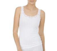 Calida Women's Etude Toujours Top Ohne Arm Vest, White (Weiss 001), 34 (Manufacturer size: XS)