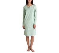CALIDA Women's Flower Nights Nightdress, Soft Green, Regular, Soft green, One size