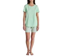 CALIDA Women's Flower Nights Pajama Set, Soft Green, 48-50
