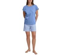 CALIDA Women's Lovely Nights Pajama Set, Hydrangea Blue, 40-42