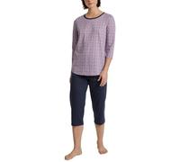 CALIDA Women's Lovely Nights Pajama Set, Opaque, Peacoat Blue, 40-42