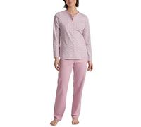 CALIDA Women's Midnight Flowers Pajama Set, Opaque, Fragrant Lilac, 36-38