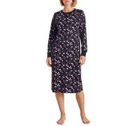 CALIDA Women's Midnight Love Nightgown, Opaque, Dark Lapis Blue, 40-42