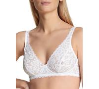 CALIDA Women's Natural Comfort lace Bra, White, 38A