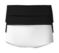 CALIDA Women's Panty 3-Pack - Essential Cotton, Low Cut, Jersey, Solid Color