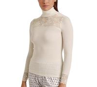 CALIDA Women's Silky Wool Glam T-Shirt, Charm Cream, 14-16