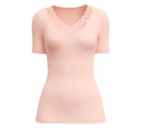 CALIDA Women's Silky Wool Joy Short-Sleeved top, Pearl Blush, 10 UK/12 UK