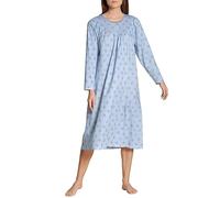 CALIDA Women's Soft Cotton Night Shirt, Allure Blue, 52-54