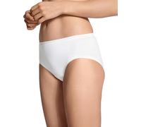 CALIDA women's terry slip, white, underpants made of cotton and polyamide, with soft lace endings on the waistband and legs, size: S (14/16)